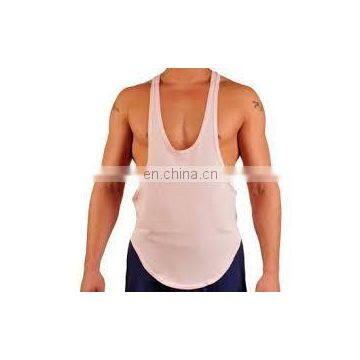 low stripes Gym singlets with customized printing pocket -