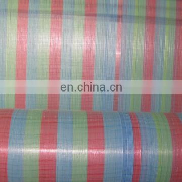 woven and laminated hot sale stripe tarpaulin