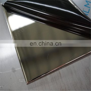 gold mirror finish stainless steel decorative sheet