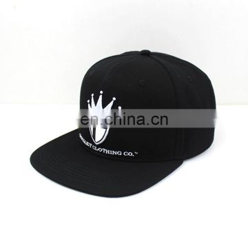 Custom Sell Crosslet Logo Black Acrylic Stash Snapback Cap