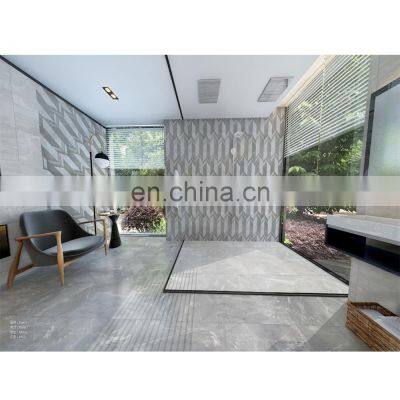 Room decoration matt surface white grey ceramic decoration wall tile