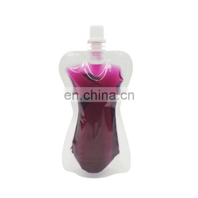 Transparent Food Juice Soy Sauce Shampoo Drinking Water Liquid Laundry Detergent Plastic Spouted Pouches
