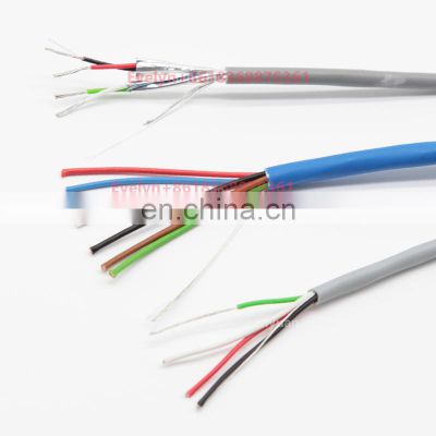 Hot sale shielded pvc jacket security alarm instrument cables 4/6 core copper wire alarm camera cable