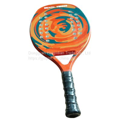 Beach tennis racket carbon composite soft EVA core OEM brand custom logo  JYBT-01