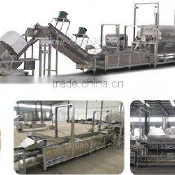 coated beans processing line peanuts batch industrialized fryer machine
