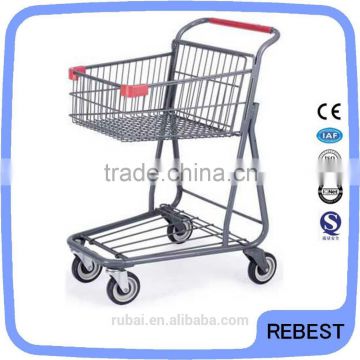 Beautiful design metal shopping trolley cart