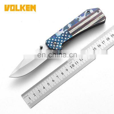 New Features ABS Material & 3D Printing Handle Outdoor Folding Knife Camping Practical Pocket Tools Folding Self-defense Knife