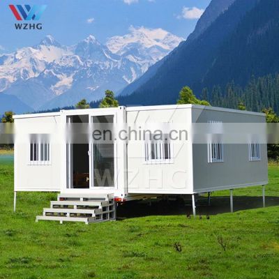 Modified Container Holiday Home House 20ft Expandable Prefab Container House Modern One ~ Four Bedrooms Courtyard WZH