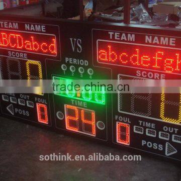 High quality customized electronic led cricket digital scoreboard