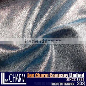 Silver Metallic Golden Satin Fabric for Evening Dresses