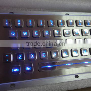 Quality cheap backligh metal keyboard