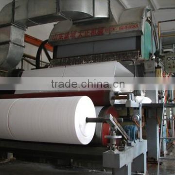 Waste paper as material to making toilet paper machine