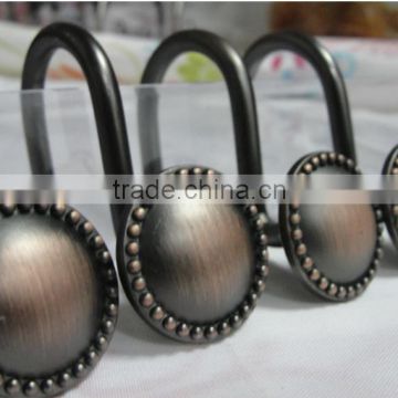 factory direct supply shower curtain hook/metal shower curtain rings shower curtain hooks