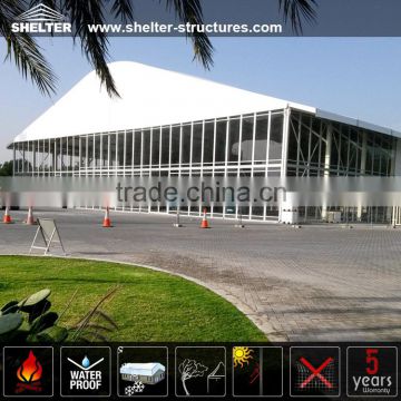 1000 people arch roof double decker tent with glass wall for sale