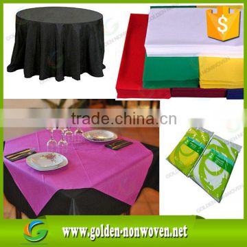Different Colors Disposable Non Woven Table Cloth ,50gsm PP Spunbond non-woven tablecloth made in china