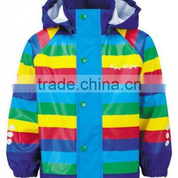 EVA eco-friendly plastic kids fashion rainwear