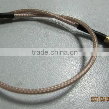 High Power Waterproof Cable , RF Cable Assembly , RG178 Cable Assembly With MMCX Right Angle