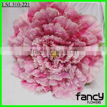single stem large silk peony flower making for wedding decoration