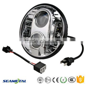 DOT Approved 7" Inch Round 48W 4450LM With CREE LED Headlight For Jeep Land Rover Benz ISO9001 and European E-Mark Certification