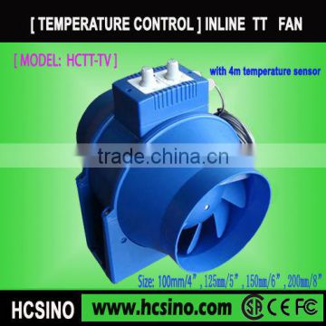 Endurable Plastic Inline Duct Fan with Temperature control