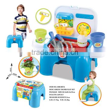 Kid's green thumb play set garden set toys with card packing