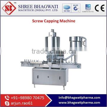Screw Capping Machine From ISO Certified Company