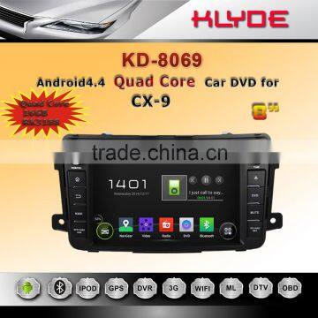 8 inch 16 GB Quad Core 1024*600 Android 4.4.4 Car gps navigation for CX-9 with touch screen USB AUX-IN