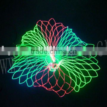 colorful neon el wire for making glowing net mesh