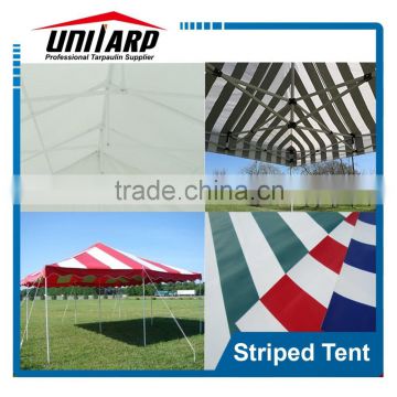 PVC STRIPED TARPAULIN FOR AWNING & Tent
