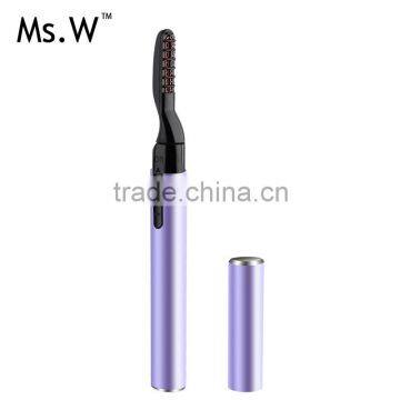 Factory wholesale OEM ODM mini battery Electric Heated rhinestone Eyelash curler,Eyebrow Tweezers