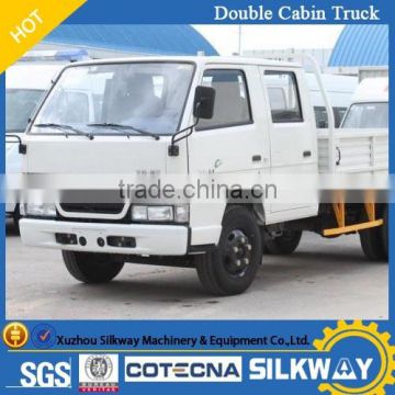 Chinese brand new double cabin dump truck 2ton capacity