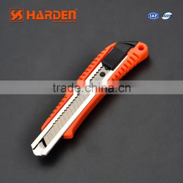 18MM Snap-Off Blade Cutter with Auto Lock & Metal Chamber Plastic Cutter Knife