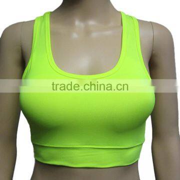 Wholesale Neon Flexible Gym Fitness Top Custom Fitness Wear for Ladies