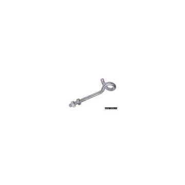 HOOK FOR SWING WITH TWO NUT ZINC PLATED IN SIZES OF 10~14MM (WIRE)