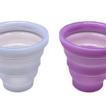 Wholesale Travel Foldable Drinking Cup Candy Color Collapsible