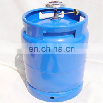 JG Export Nigeria Kenya Cooking LPG Gas Cylinder With Camping Burner and Grill,Blue Color Welded Gas Cylinder