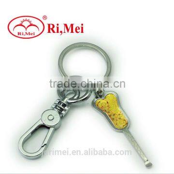 Novelty design zinc alloy Ear pick Keychain