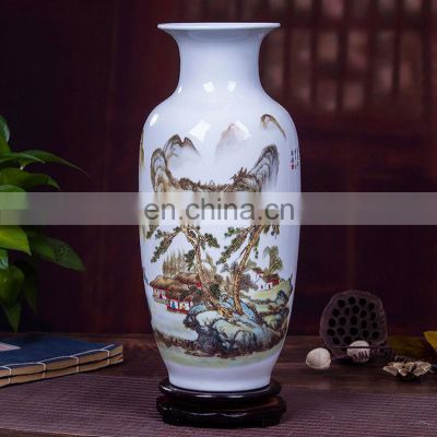 2017 classic home goods famille rose porcelain flower vietnam small vase in painting designs
