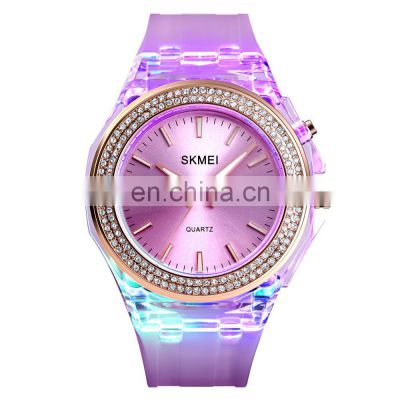Colorful Rotating watch skmei 1553 design your own watch waterproof quartz women watches