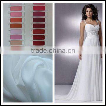 100% polyester chiffon fabric for women's dress