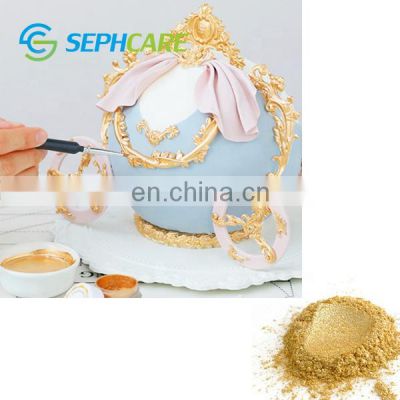 Sephcare Food Grade Metallic Gold Luster Dust Cake Drink Tools Edible Glitter Food Coloring Additives