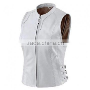 Custom printed leather vests