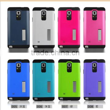 2015 Newest Colorful Tough Slim Armor combo Case Strong Shockproof for Samsung Galaxy note4 sustainable Case Cover back case