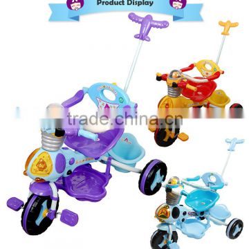 Multi Color Pedal Baby Tricycle Children Bicycle With Pusher