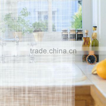 Decorative PET White Gauze Pattern Window temporary vinly Film for house decoration