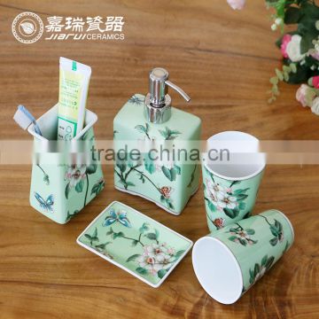 Fashion ceramic Hand painted bathroom accessories Home Decoration