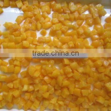 Canned Diced Yellow Peach in Syrup