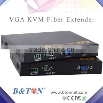 VGA Over Fiber Converter 1080P KVM