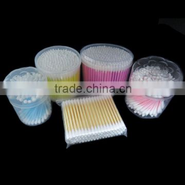 pure cotton plastic stick beauty use cotton swabs