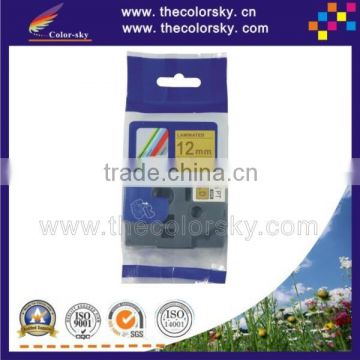 (TZe-831) 2pcs BLACK ON GOLD tape label cartridge for brother P-touch TZe-831 TZe 831 TZ-831 TZ 831 1/2" (12mm)